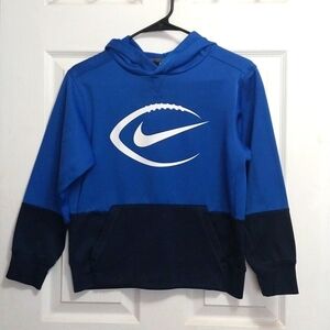 Nike blue color block football lightweight sweatshirt
